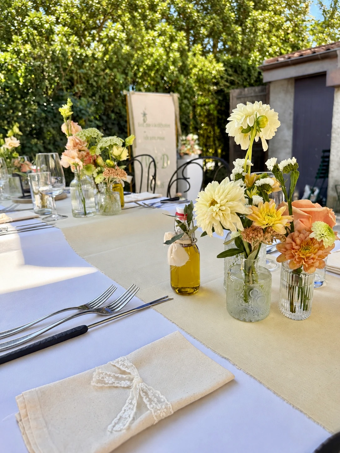 Table dressée mariage