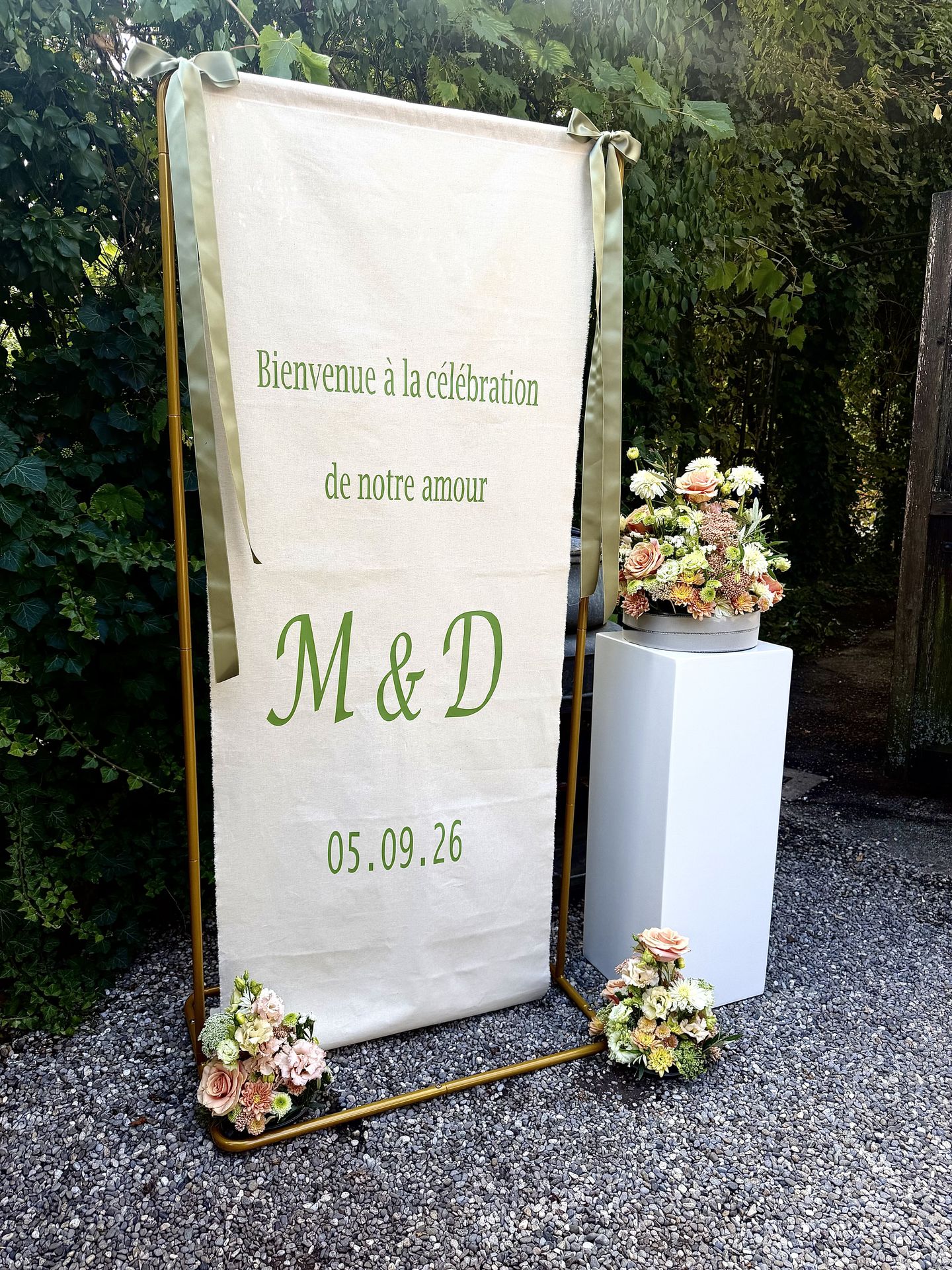 Panneau de bienvenue