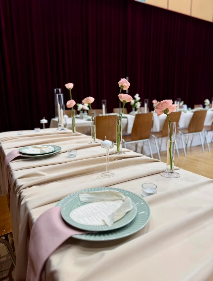 Table dressée mariage